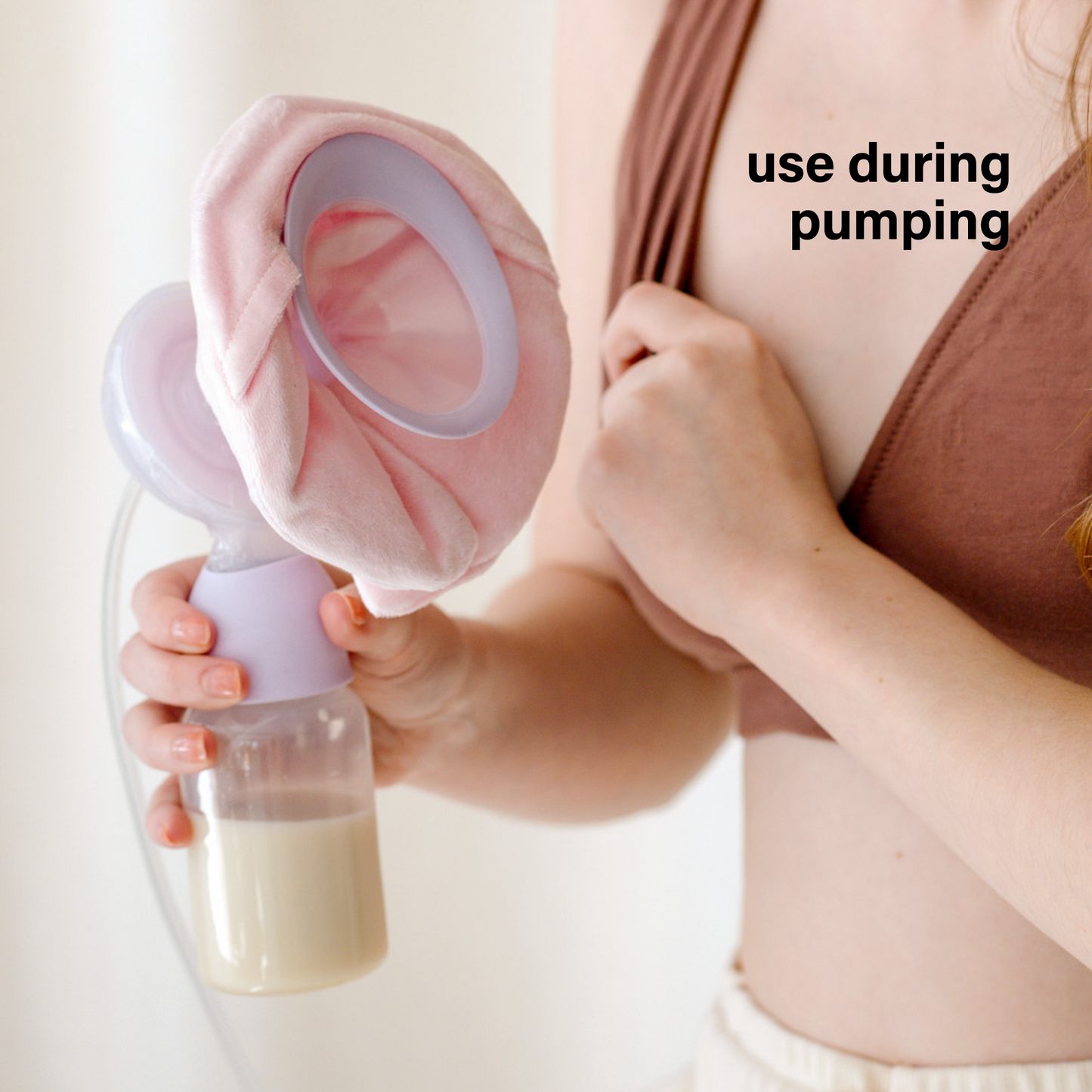 Motherhood Collection Hot & Cold Gel Packs for Engorgement Relief, Pumping Support & Postpartum Care – Reusable, Fits Pump Flanges (2 Pack)