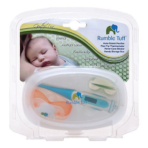 Baby care kit: pacifier, thermometer