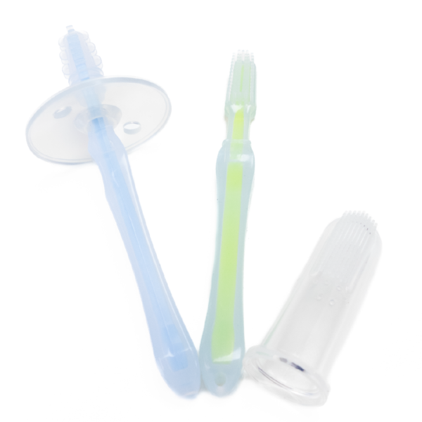 infant toothbrush kit close up