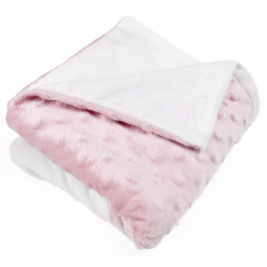 Soft and Huggable Pink Minky Blanket