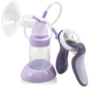 Manual breast pump: sweet assist. For milk expression.