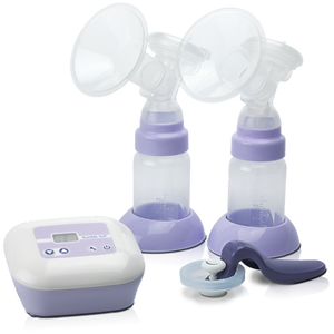 Whisper duo electric and manual breast pump kit